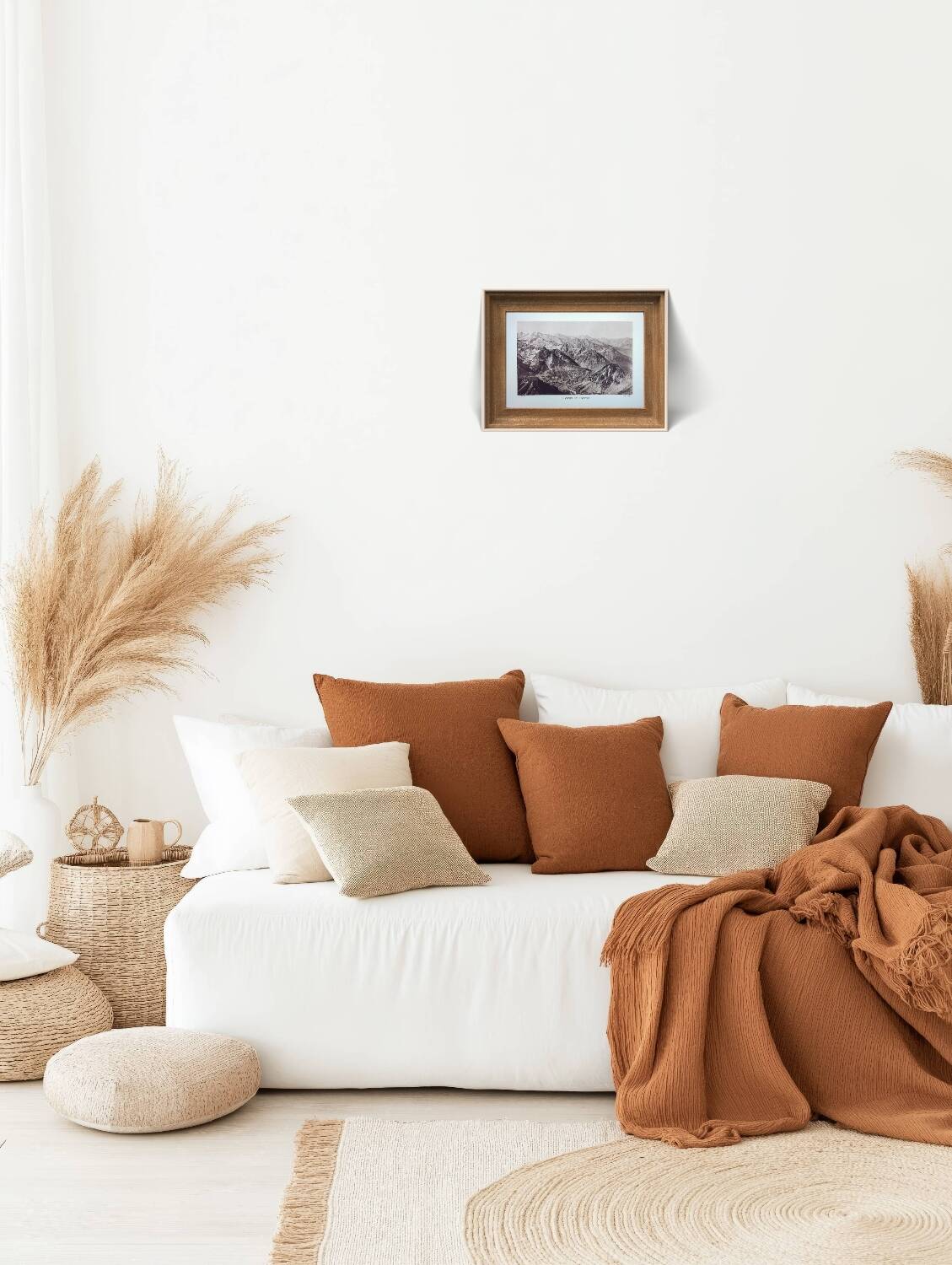 The Pyrenees mountain range, photographic plate printed in 1937