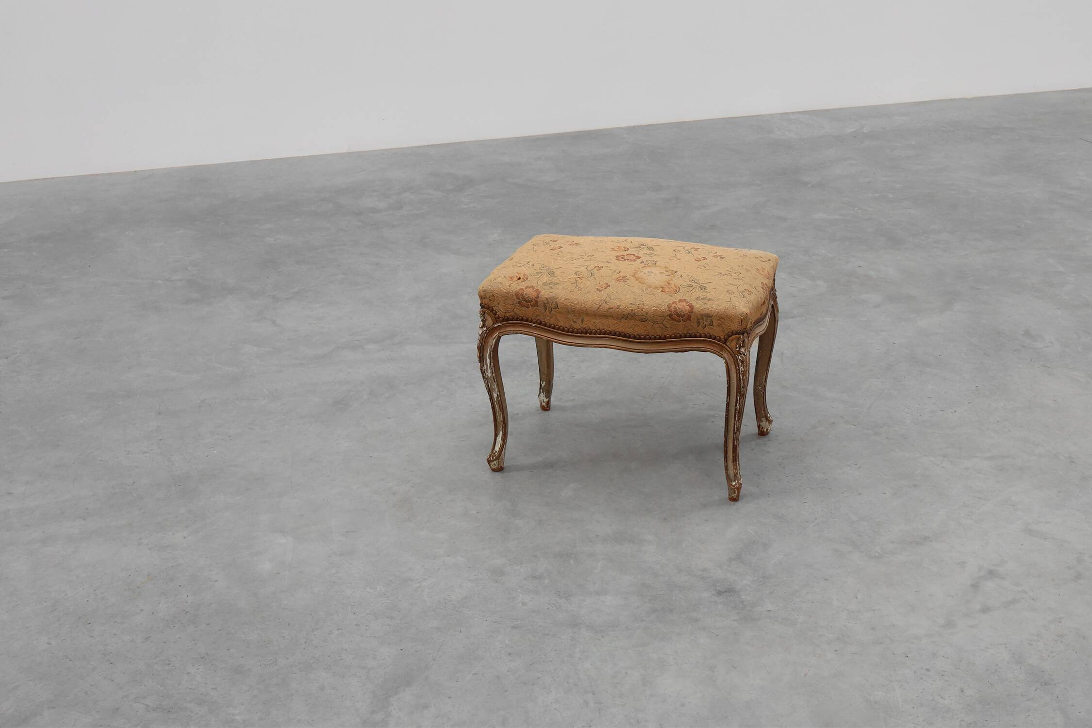 19th Century French Louis XV style piano bench or stool