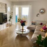 2-seater sofa + armchair + cuddly pouf by Cinna by Pascal Mourgue