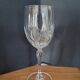 Crystal wine glasses with petal decoration