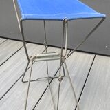 Folding stool in vintage canvas