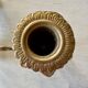 Pair of brass wall candle holders