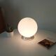 Vintage opaline and aluminium ceiling light from the 1950s.