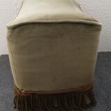 Green velvet pouf 60s