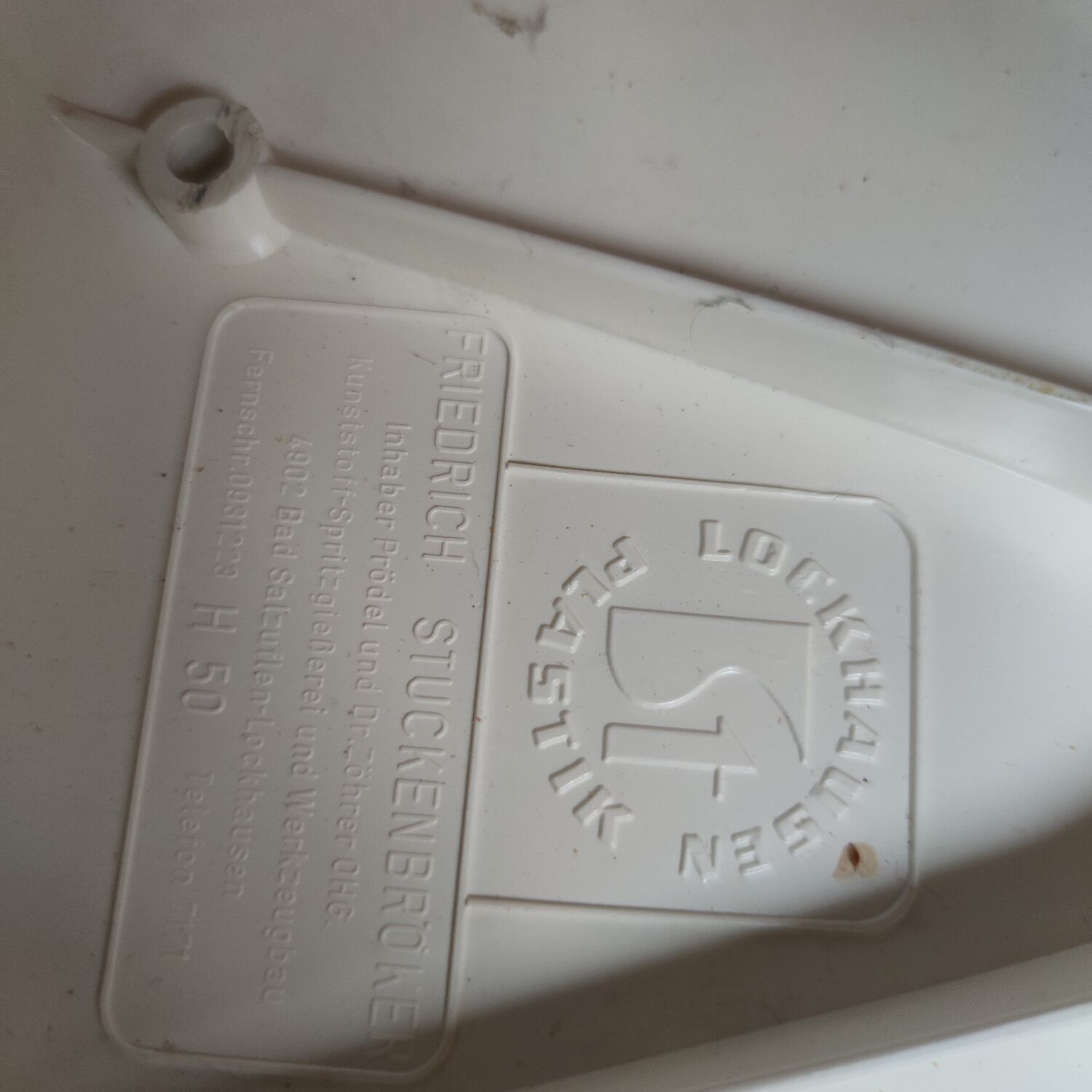 Vintage stool Lockausen Plastik