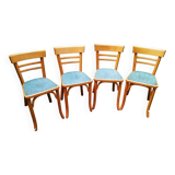 Series of four Baumann bistro chairs