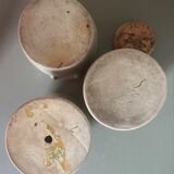 Unbleached ceramic pots