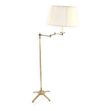 Telescopic bronze floor lamp