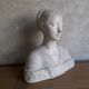 Buste en plâtre de femme ateliers du Louvre