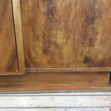 Period ART DECO 1925 Walnut wardrobe and magnifying glass d orme