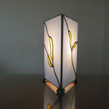 Art deco lamp in glass paste