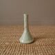 Vintage enameled ceramic soliflore vase, artisanal handmade pottery