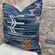 Moroccan Kilim cushion cover: Handmade wool cushion.