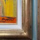 Painting "Bouquet of yellow roses" by Patrick HUGONNOT (1963) + frame