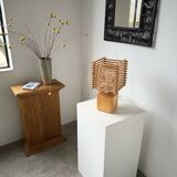 Constructivist wooden table lamp