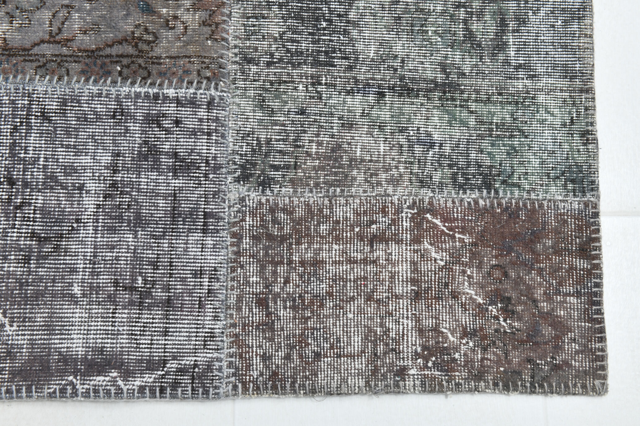 8x11 Handmade Wool Vintage Rug 354x251Cm