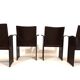 Set of 4 Matteo Grassi Korium dining/conference chairs by Tito Agnoli