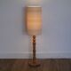 Lampadaire vintage scandinave en bois 1960