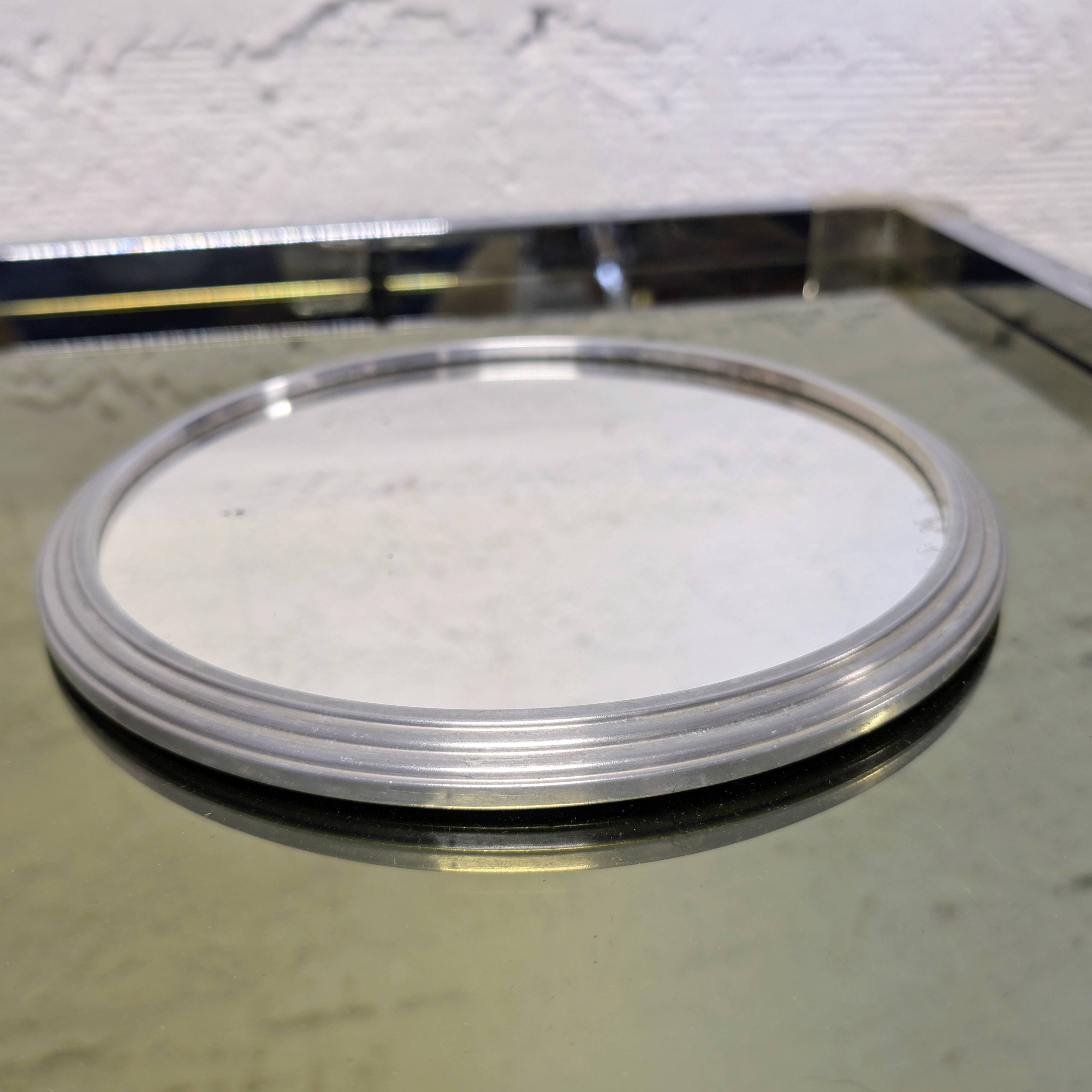 Silver mirror tray