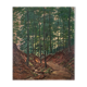 Painting "Chemin ensolleilé en sousbois" signed Baudru 1933