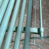 Banc de jardin pliant à lattes bois et métal
