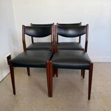 Lot de 4 chaises vintage scandinaves