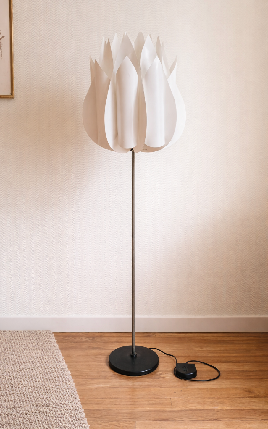 Vintage tulip floor lamp IKEA model Knappa