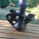Brutalist ceramic candelabrum.