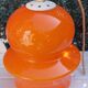 Orange opaline ceiling lamp suspension 1970