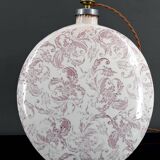 Lampe en céramique, Email craquelé, Shabby Chic, XXe