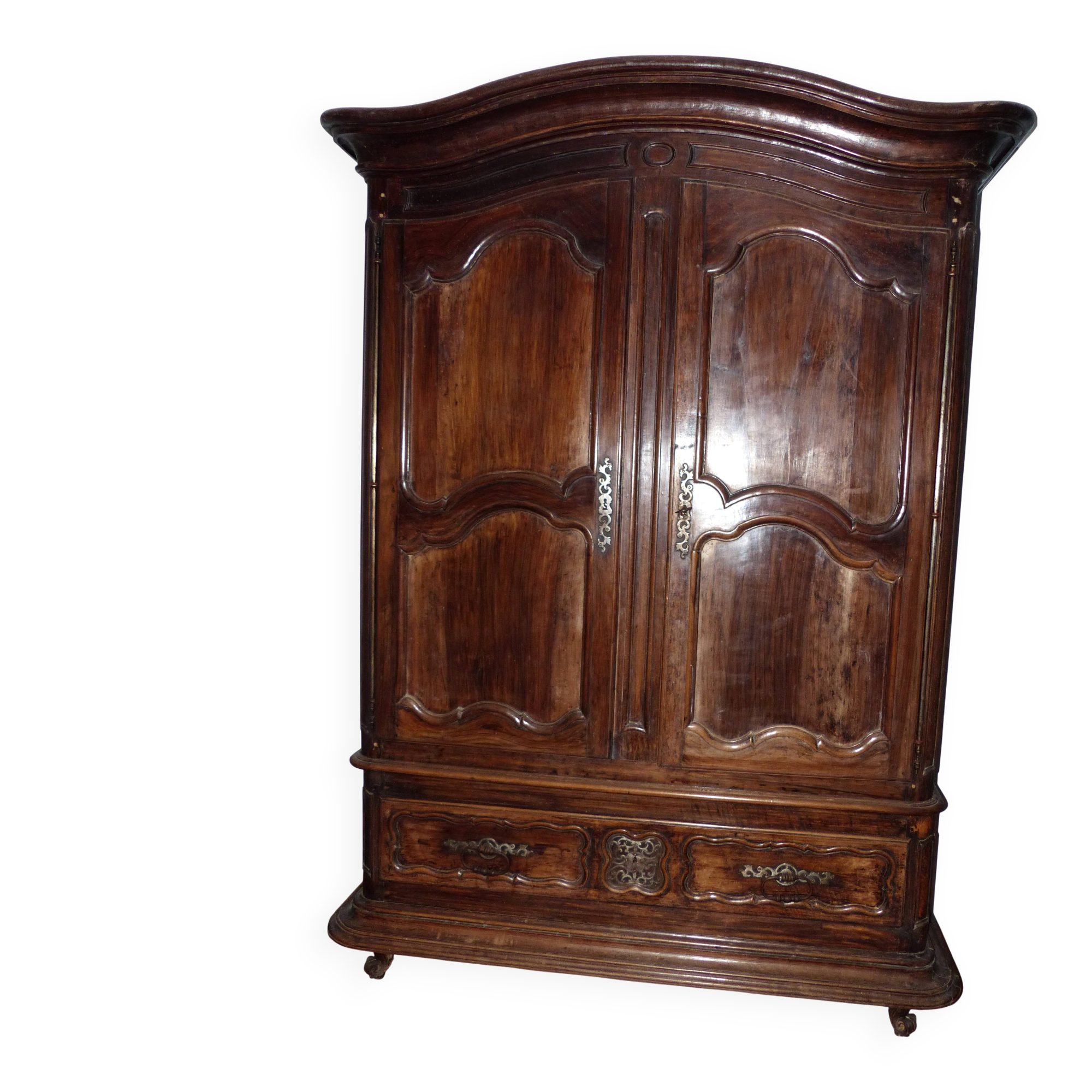 Louis XIV period walnut wardrobe