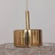 Vintage glass and brass suspension by Hillebrand Germany.