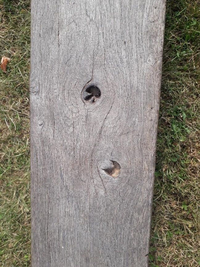 Oak farm bench