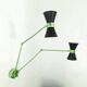 Double articulated wall lamp, Italy 1950s