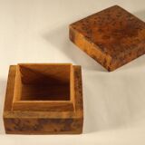 Cedar magnifying glass box 6.5 x 6.5 cm