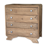 Art Deco oak chest of drawers
