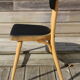 Chair 1950 skaï black light beech