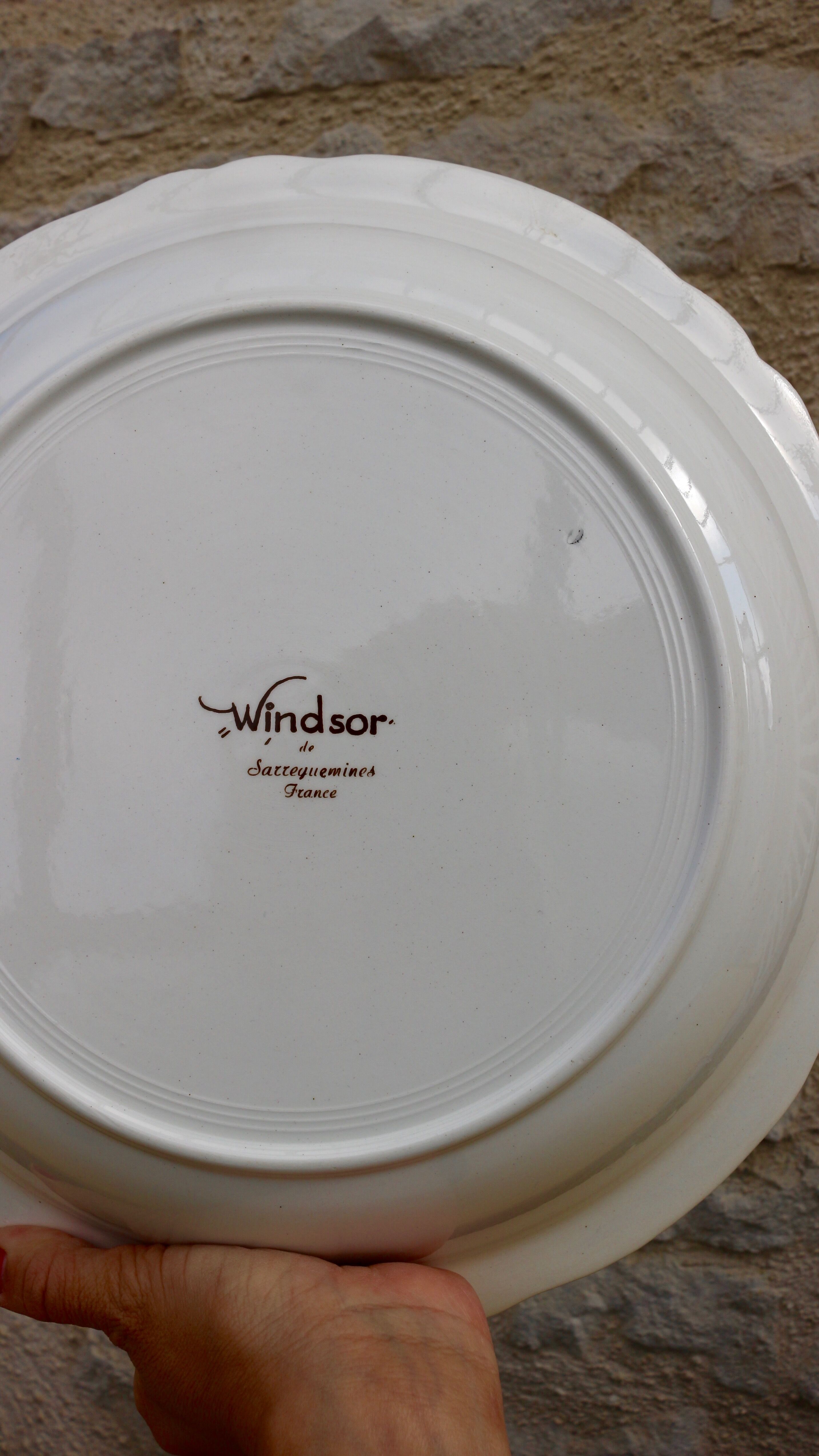 Bowl, Windsor model of Sarreguemines