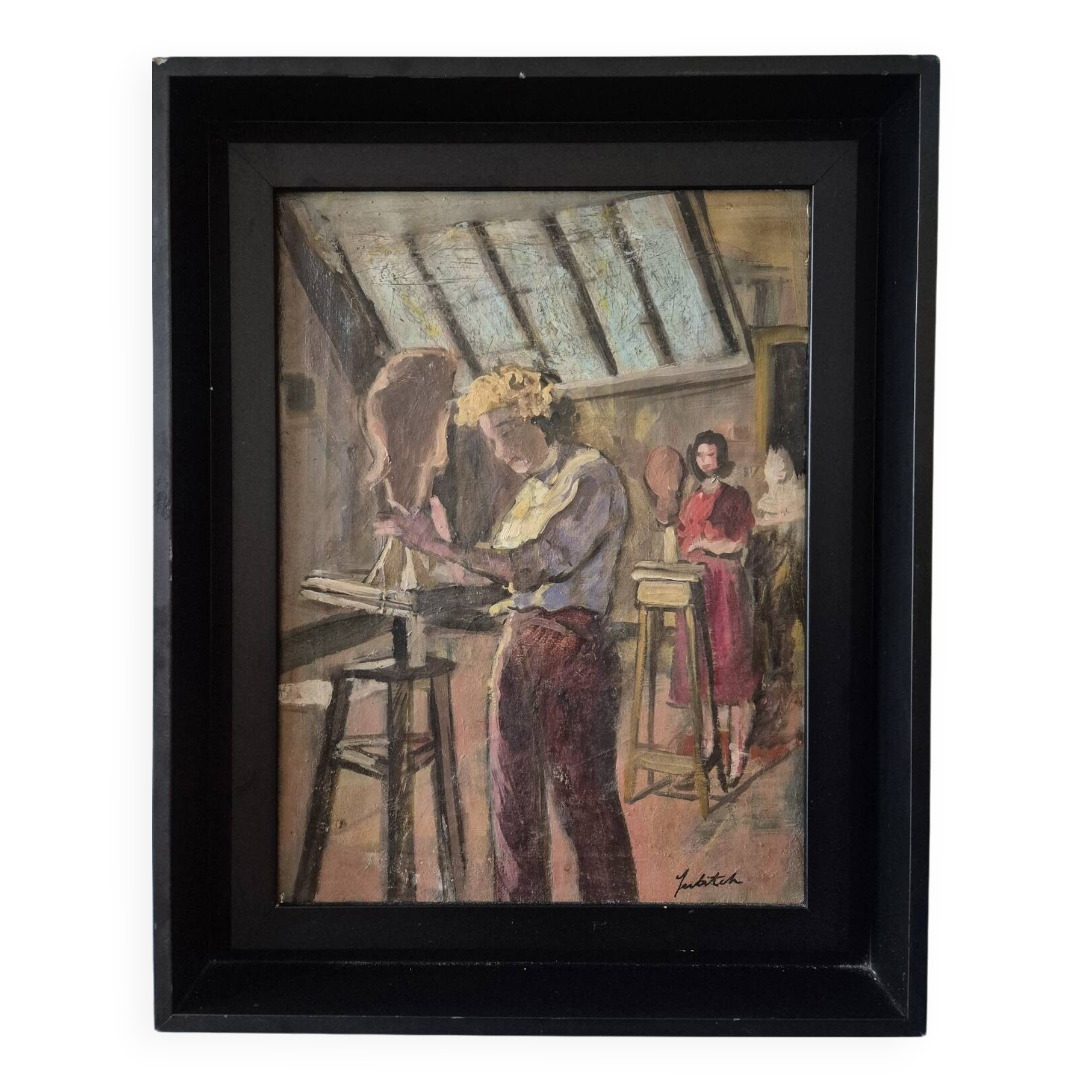 The sculpture workshop by Ossip Lubitch