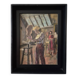 The sculpture workshop by Ossip Lubitch