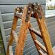 Old wooden painter's step ladder.