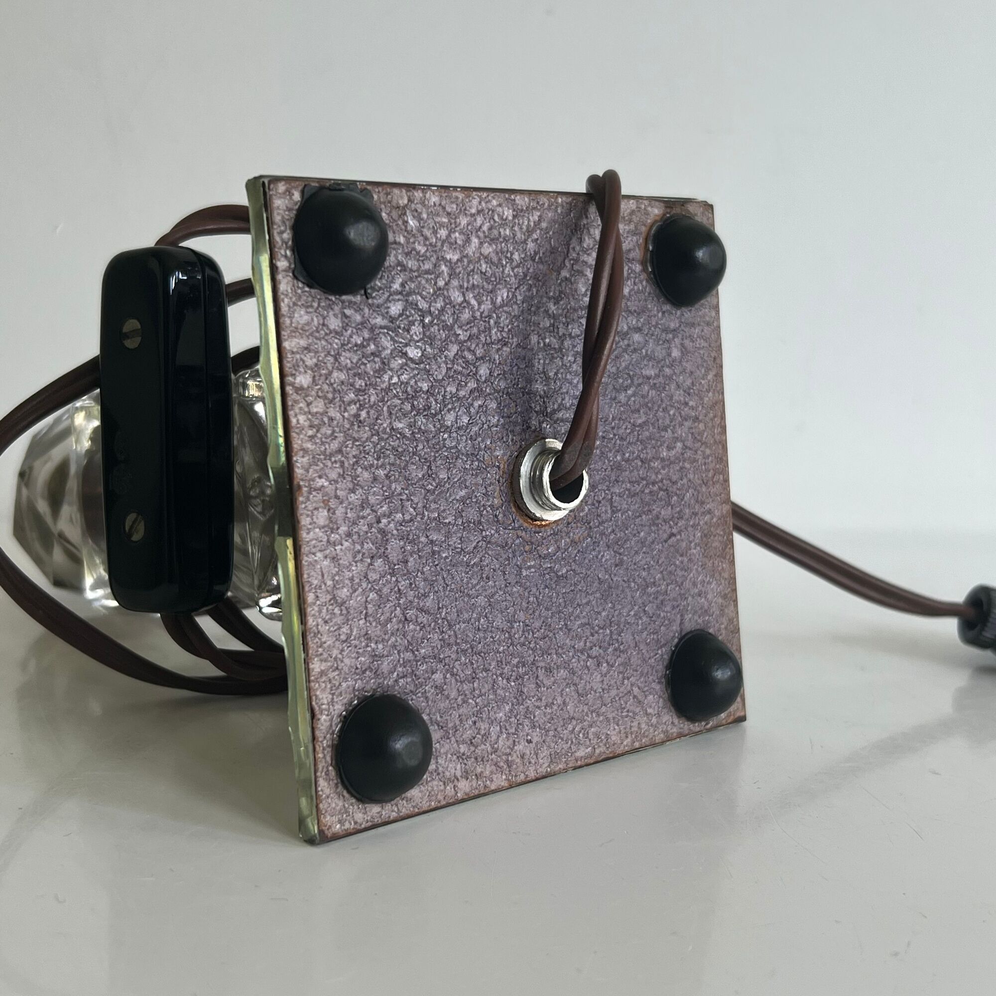 Copper glass lamp foot modernism era 1930-40