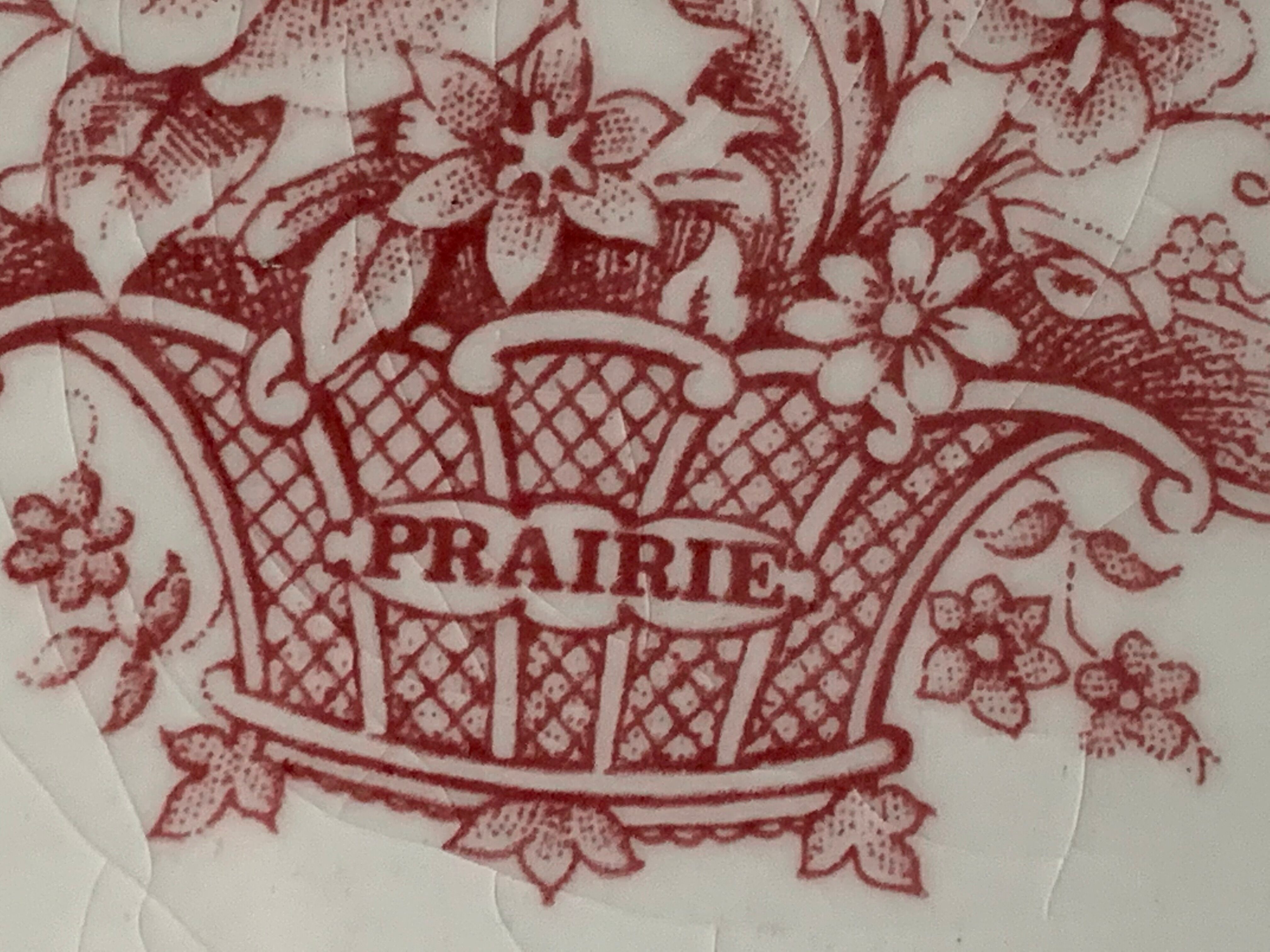 12 flat plates in red earthenware Gien 1970