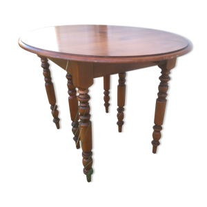 table ovale 6 pieds tournés