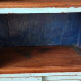 Library in teak and metal