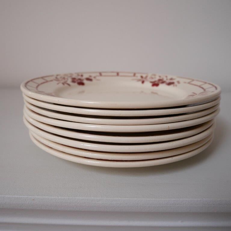 Set of 8 dessert plates Badonviller