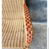 Vintage rattan armchair