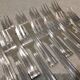 12 silver plated cake forks, goldsmith Argit, art deco style
