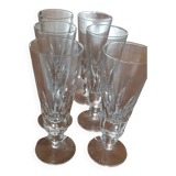 6 crystal flutes from St Louis