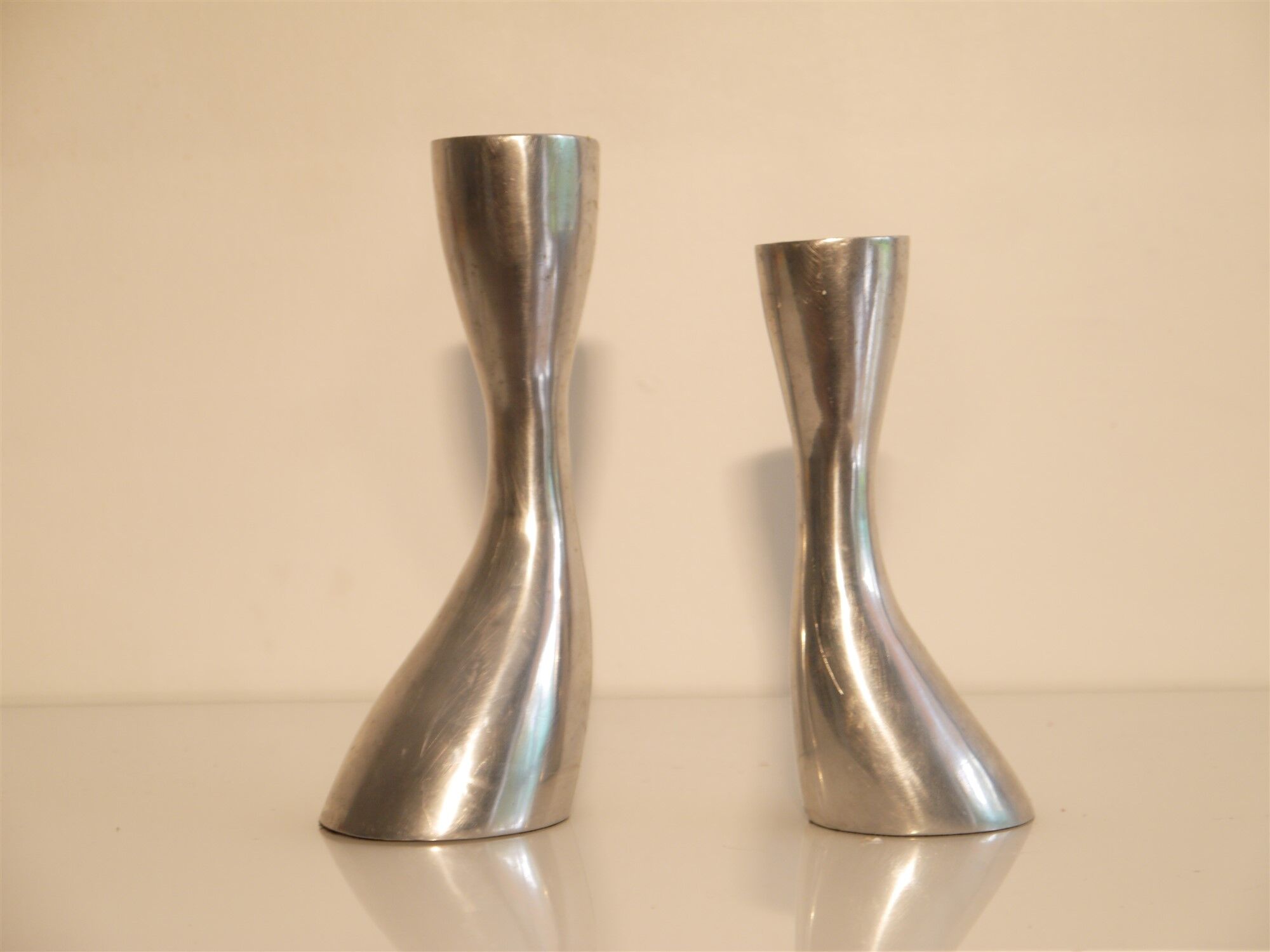 Bougeoirs vintage danois metal